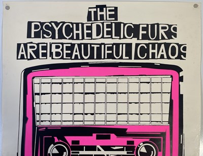 Lot 55 - PSYCHEDELIC FURS - ORIGINAL WE LOVE YOU PROMOTIONAL POSTER.
