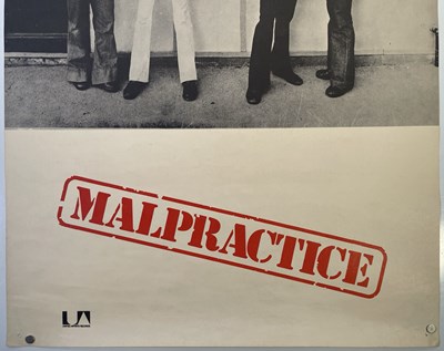 Lot 56 - DR FEELGOOD - ORIGINAL MALPRACTICE PROMO/GIG POSTER.