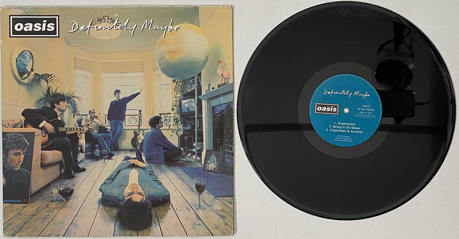 Lot 16 - OASIS - DEFINITELY MAYBE LP (CRE LP 169 - ORIGINAL UK DAMONT PRESSING)