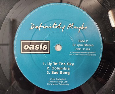 Lot 16 - OASIS - DEFINITELY MAYBE LP (CRE LP 169 - ORIGINAL UK DAMONT PRESSING)