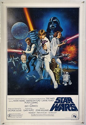 Lot 86 - STAR WARS (1977) - ORIGINAL US ONE-SHEET STYLE C POSTER.
