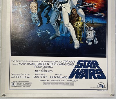Lot 86 - STAR WARS (1977) - ORIGINAL US ONE-SHEET STYLE C POSTER.