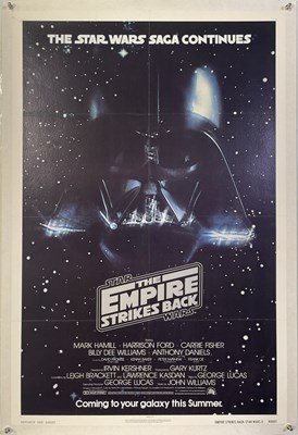 Lot 88 - STAR WARS EPISODE V - THE EMPIRE STRIKES BACK (1980) - ORIGINAL ADVANCE US ONE-SHEET POSTER.