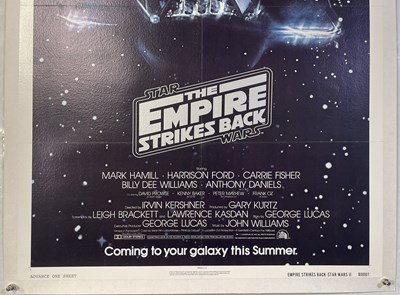 Lot 88 - STAR WARS EPISODE V - THE EMPIRE STRIKES BACK (1980) - ORIGINAL ADVANCE US ONE-SHEET POSTER.