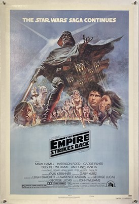 Lot 89 - STAR WARS EPISODE V - THE EMPIRE STRIKES BACK (1980) - ORIGINAL US ONE-SHEET POSTER STYLE B.