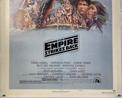 Lot 89 - STAR WARS EPISODE V - THE EMPIRE STRIKES BACK (1980) - ORIGINAL US ONE-SHEET POSTER STYLE B.