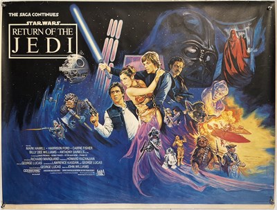 Lot 95 - STAR WARS EPISODE VI - RETURN OF THE JEDI (1983) - PROOF UK QUAD STYLE B POSTER.