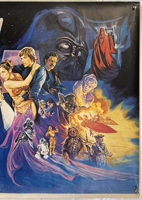 Lot 95 - STAR WARS EPISODE VI - RETURN OF THE JEDI (1983) - PROOF UK QUAD STYLE B POSTER.