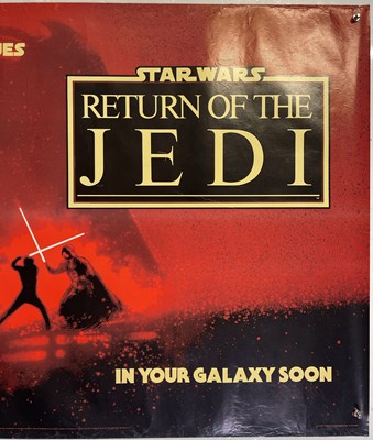 Lot 96 - STAR WARS EPISODE VI - RETURN OF THE JEDI (1983) - UK ADVANCE QUAD POSTER.