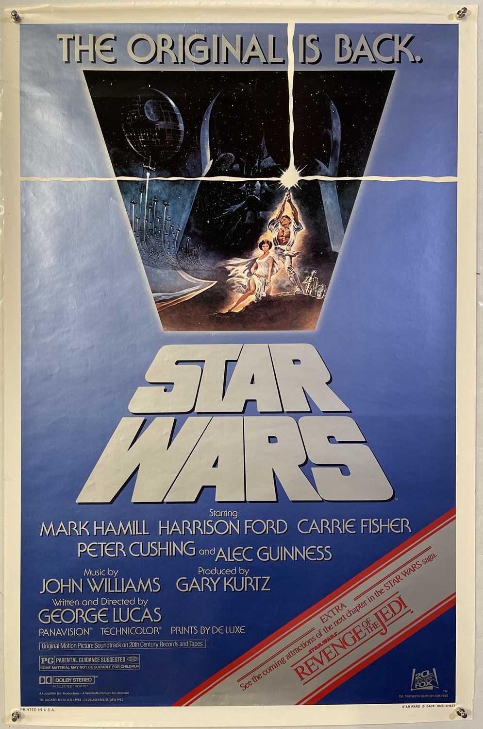 Lot 97 - STAR WARS - REVENGE OF THE JEDI FLASH POSTER. (1983)