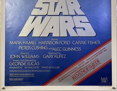 Lot 97 - STAR WARS - REVENGE OF THE JEDI FLASH POSTER. (1983)