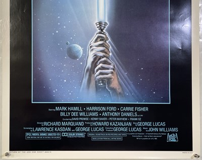 Lot 98 - STAR WARS EPISODE VI - RETURN OF THE JEDI (1983) - US ONE-SHEET POSTER STYLE A.