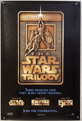 Lot 100 - STAR WARS - 1997 SPECIAL EDITION TRILOGY ONE-SHEET POSTERS.