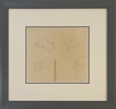 Lot 283 - THE BEATLES - FULL SET OF 1963 AUTOGRAPHS.