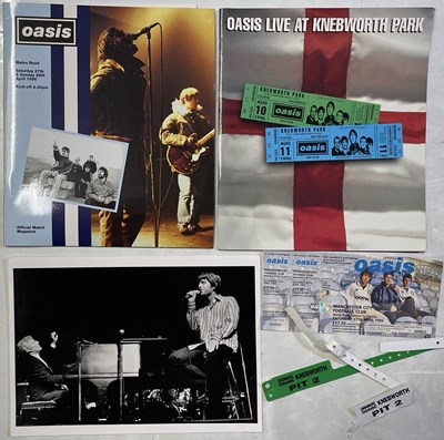 Lot 502 - OASIS - KNEBWORTH MEMORABILIA.