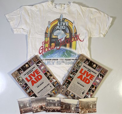 Lot 91 - LIVE AID MEMORABILIA INC T-SHIRT.