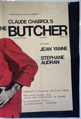 Lot 101 - CHABROL'S 'THE BUTCHER' (1970) - UK QUAD POSTER.