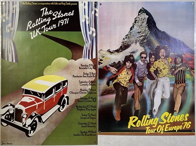 Lot 246 - THE ROLLING STONES - JOHN PASCHE DESIGNED 1970S TOUR POSTERS.