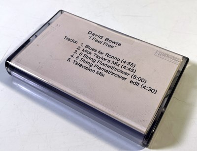 Lot 671 - DAVID BOWIE - 'I FEEL FREE' CASSETTE TAPE WITH UNRELEASED RECORDINGS.