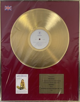Lot 369 - HEAVENLY - SAINT ETIENNE - TOO YOUNG TO DIE... GOLD PRESENTATION AWARD.