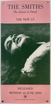 Lot 463 - THE SMITHS - ORIGINAL ROUGH TRADE PROMO POSTER FOR 'THE QUEEN IS DEAD'