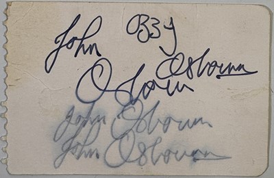 Lot 334 - OZZY OSBOURNE SIGNED CARD.