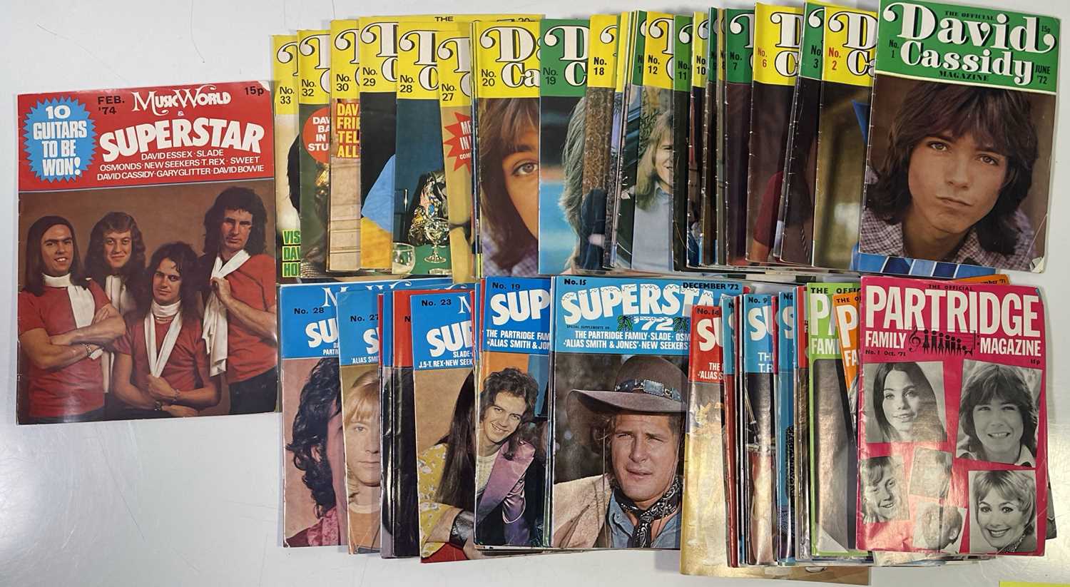 Lot 123 - 1970S MUSIC MAGAZINE COLLECTION INC 'SUPERSTAR' FULL SET.