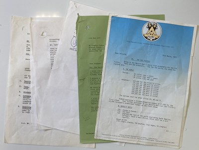 Lot 425 - SEX PISTOLS - CORRESPONDENCE RE RECORD DEALS.