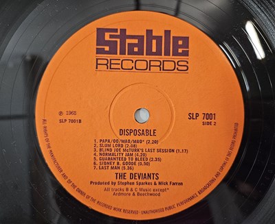 Lot 3 - THE DEVIANTS - DISPOSABLE LP (UK ORIGINAL - PSYCH - SLP 7001)