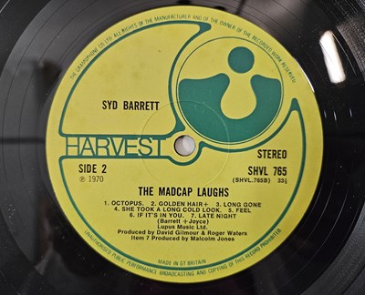 Lot 4 - SYD BARRETT - THE MADCAP LAUGHS LP (UK ORIGINAL - LABEL VARIANT - HARVEST - SHVL 765)