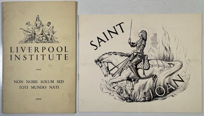 Lot 285 - THE BEATLES - PAUL MCCARTNEY - LIVERPOOL INSTITUTE MAGAZINE AND 1960 PROGRAMME FEATURING MCCARTNEY.