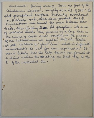 Lot 284 - THE BEATLES - PAUL MCCARTNEY - HANDWRITTEN PAGE FROM HIS 1959 SCHOOL BOOK.