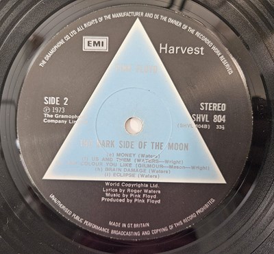 Lot 67 - PINK FLOYD - THE DARK SIDE OF THE MOON LP (ORIGINAL UK 'SOLD BLUE' COPY - SHVL 804)