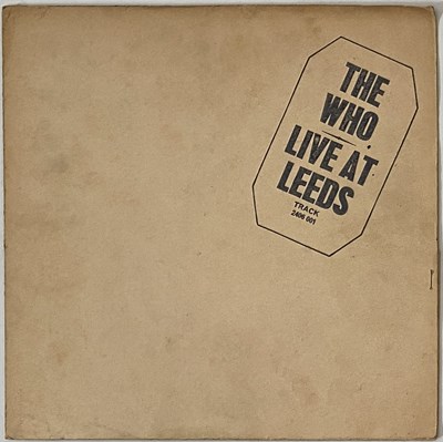 Lot 12 - THE WHO - LIVE AT LEEDS LP (COMPLETE 1ST UK BLACK TEXT PRESSING - TRACK 2406 001)