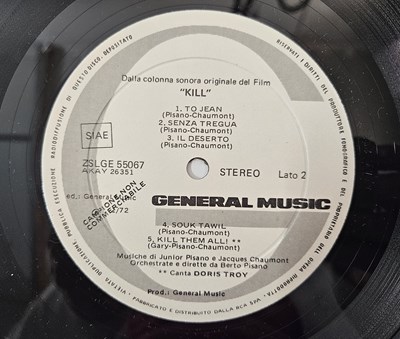 Lot 76 - BERTO PISANO - KILL! (COLONNA SONORA ORIGINALE DEL FILM) LP (ZSLGE 55067 - ORIGINAL PROMO)