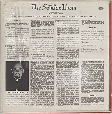 Lot 77 - ANTON LAVEY - THE SATANIC MASS LP (MM6660 - US ORIGINAL)
