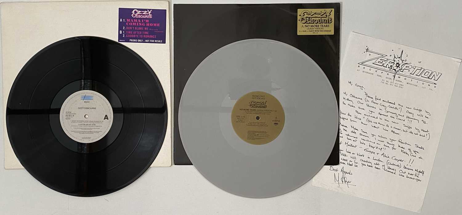 Lot 19 - OZZY OSBOURNE - 12" RARITIES PACK (INC PROMO/ LETTER FROM LABEL)