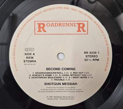 Lot 20 - SHOTGUN MESSIAH - SECOND COMING LP (EU ORIGINAL W/ PRESS RELEASE - RR 9239 1)