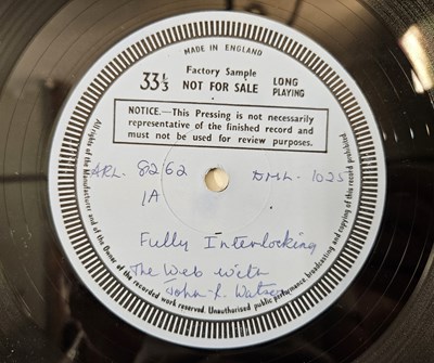 Lot 24 - THE WEB - FULLY INTERLOCKING LP (UK TEST PRESSING - DERAM - DML 1025)