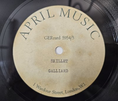 Lot 27 - GALLIARD - STRANGE PLEASURE LP (UK STEREO - SDN 4 - SIGNED BY DAVE CASWELL - INC/ 7" ACETATE)