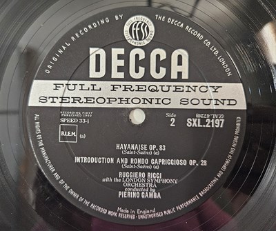 Lot 79 - RUGGIERO RICCI - CARMEN FANTAISIE LP (SXL.2197 - ED1)