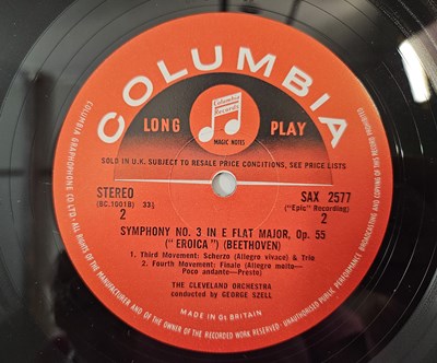 Lot 80 - GEORGE SZELL - BEETHOVEN EROICA LP (SAX 2577 - ORIGINAL 1965)