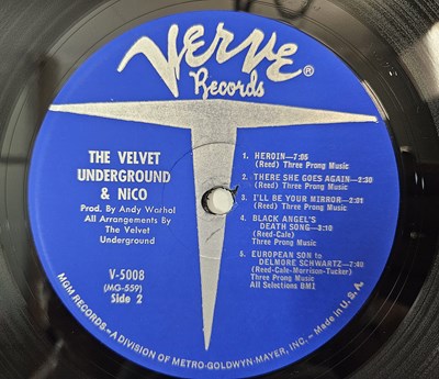 Lot 35 - THE VELVET UNDERGROUND & NICO LP (US MONO EAST COAST ORIGINAL - V-5008)