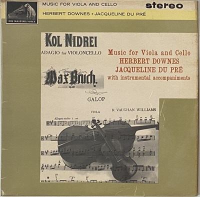 Lot 81 - HERBERT DOWNES, JACQUELINE DU PRE - MUSIC FOR VIOLA & CELLO LP (CSD. 1499 - UK ORIGINAL)