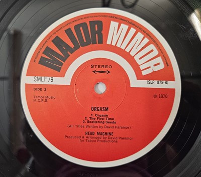 Lot 82 - HEAD MACHINE - ORGASM LP (UK ORIGINAL - MAJOR MINOR - SMLP 79)