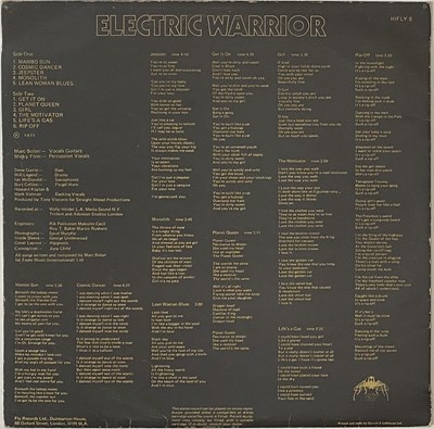 Lot 83 - T REX - ELECTRIC WARRIOR LP (UK ORIGINAL W/ POSTER - FLY - HIFLY 6)