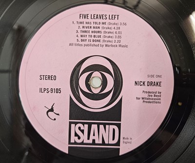 Lot 39 - NICK DRAKE - FIVE LEAVES LEFT LP (UK ORLAKE PRESS - ISLAND - ILPS 9105)