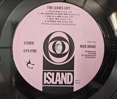 Lot 39 - NICK DRAKE - FIVE LEAVES LEFT LP (UK ORLAKE PRESS - ISLAND - ILPS 9105)