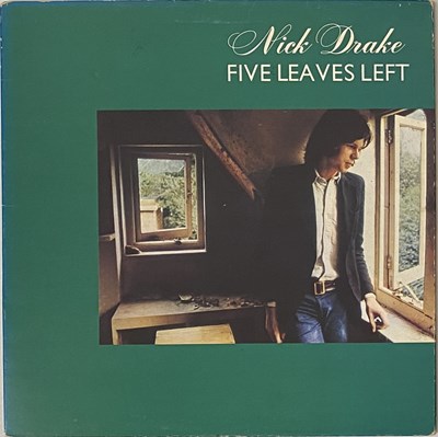 Lot 40 - NICK DRAKE - FIVE LEAVES LEFT LP (UK PINK-RIM REISSUE - ISLAND - ILPS 9105)