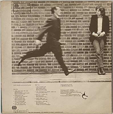 Lot 40 - NICK DRAKE - FIVE LEAVES LEFT LP (UK PINK-RIM REISSUE - ISLAND - ILPS 9105)